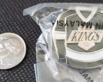 NHL Black Los Angeles Kings Away Jersey Pin Stamped 1992 Vintage Hockey Great Gift! Gretzky Blake