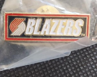 NBA Portland Trail Blazers Logo Pin Stamped CP&D Vintage Basketball