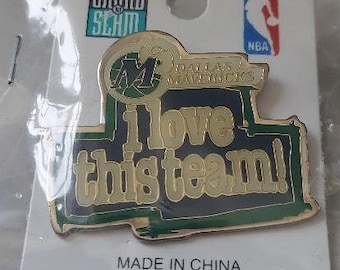 NBA Dallas Mavericks i love this team! Pin Grand Slam Sealed MAVS OOP Basketball Great Gift!