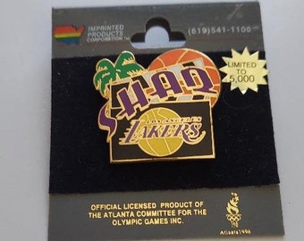 NBA Lakers SHAQ Shaquille O'neal Vintage Imprinted Products Pin Limited Edition 5,000 1996