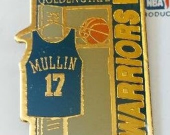 NBA Golden State Warriors Chris Mullin #17 Pin Stamped 1991 Imprinted Products Basketball OOP Vintage Great Gift!!!