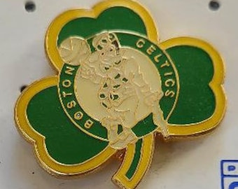 NBA Boston Celtics Logo Pin Stamped Peter David, Inc. 1992 Basketball Great Gift!