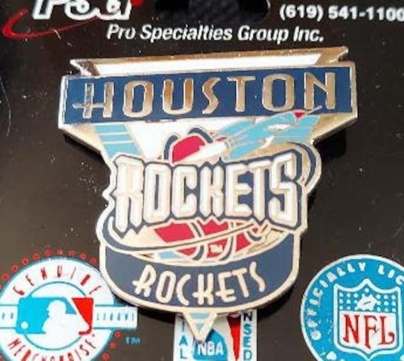 NBA Houston Rockets Pin Stamped 1996 Imprinted Products Limited Edition 10,000 OOP  Great Gift! Basketball