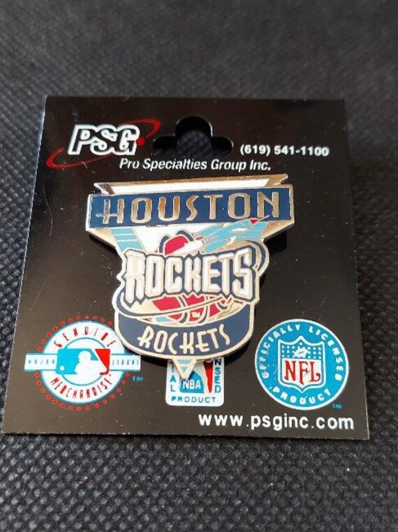 NBA Houston Rockets Pin Stamped 1996 Imprinted Products Limited Edition 10,000 OOP  Great Gift! Basketball View 3