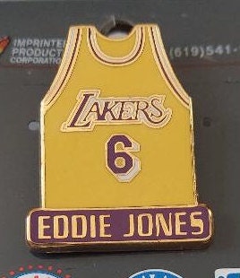 Chick Hearn Lakers Jersey Lapel Pin