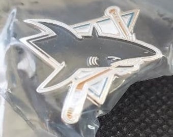 NHL San Jose Sharks Logo Pin Stamped 1992 ACE Hockey Great Gift!!!