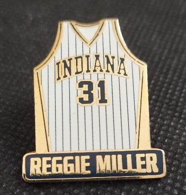Reggie Miller Indiana Jersey Qiangy - Reggie Miller - Pin