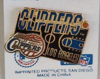 Los Angeles Clippers Pin Stamped 1996 Imprinted Products Basketball Vintage OOP Great Gift!