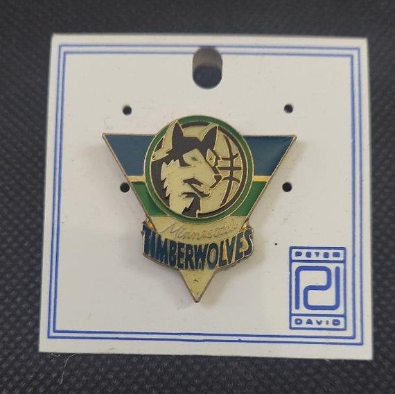 NBA Minnesota Timberwolves Vintage Pin 1990's Pet… - image 1