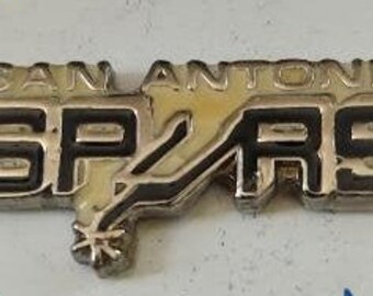 NBA San Antonio Spurs Logo Pin RAINTREE Basketball OOP Hand Painted