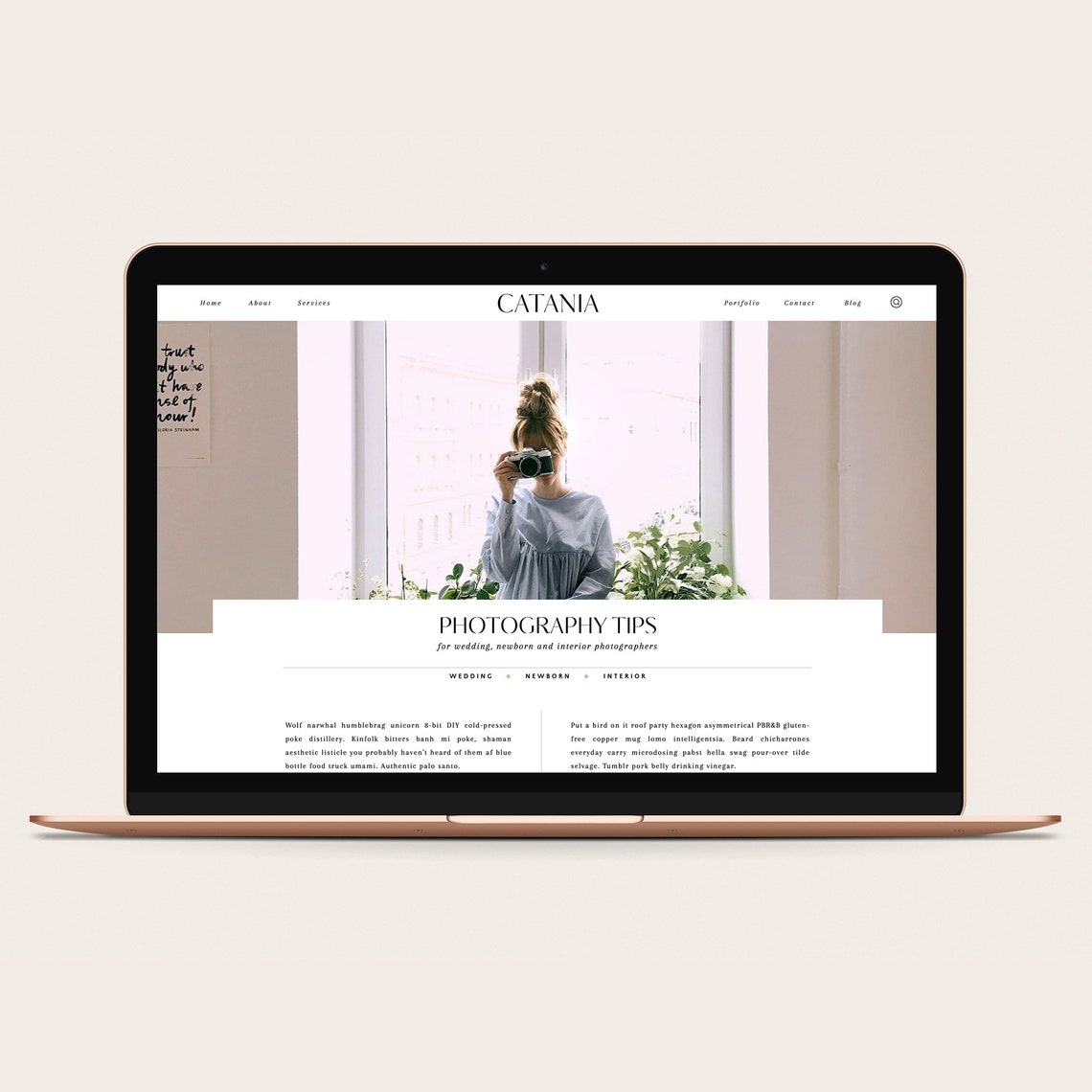 Showit Website Template for Photographers Template for Etsy