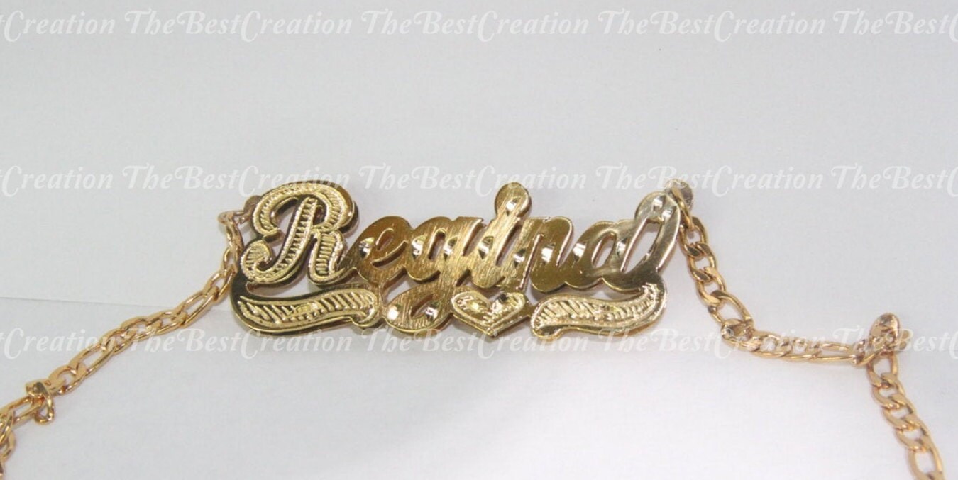 Personalized Double Name Plate Fast Shipping Free Chain Any Etsy