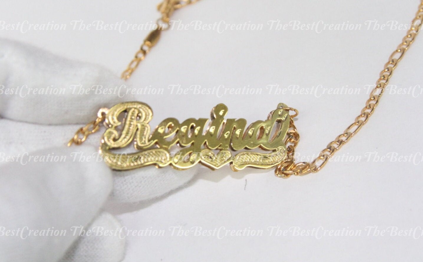 Personalized Double Name Plate Fast Shipping Free Chain Any Etsy