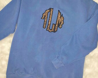 Comfort Colors Scalloped Initials Sweatshirt