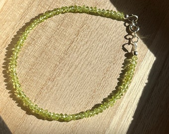 Peridot with Sterling Silver a piece of beauty from Mother Nature to a very special someone.
