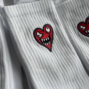Custom Embroidered Socks, Logo/Image Monogram, Unisex