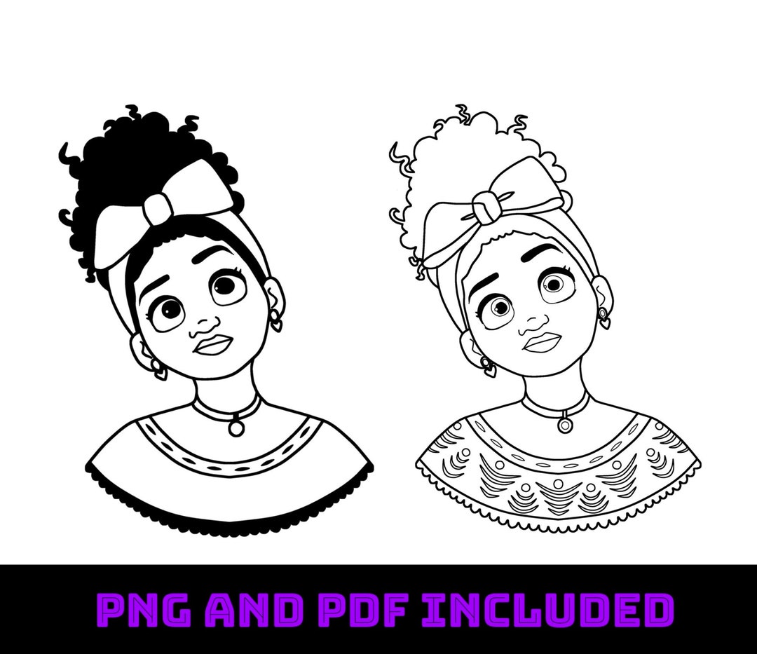 Encanto Dolores Cricut / Coloring Page - Etsy