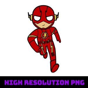 DC Flash Flash inversé Clipart Cricut PNG SVG
