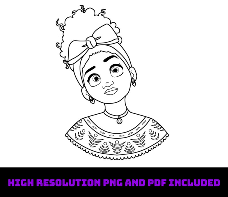 Encanto Dolores Cricut / Coloring Page Etsy