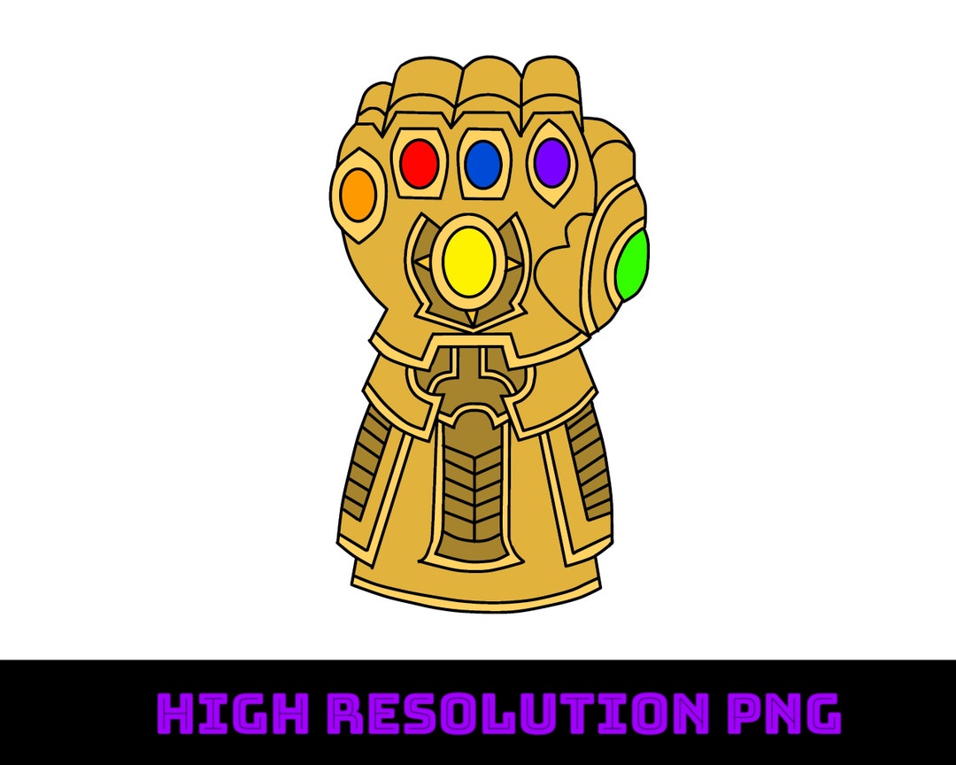 Marvel Thanos Gauntlet Clipart PNG - Etsy UK