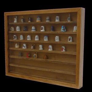 Thimble Cabinets - 59 Openings, Curio Display Cases