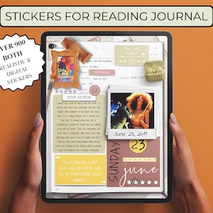 Adesivi digitali per diario di lettura / Adesivi GoodNotes per libri / Widgets Tropes Genres / Adesivi digitali per libri / Adesivi digitali per libri