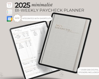 2024-2025 Bi-Weekly Paycheck Budget Planner: Digital Financial Tracker (GoodNotes)