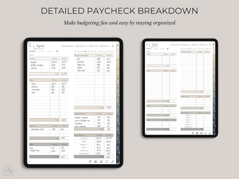 2026 Bi-Weekly Paycheck Budget Planner: Digital Financial Tracker (GoodNotes) image 5
