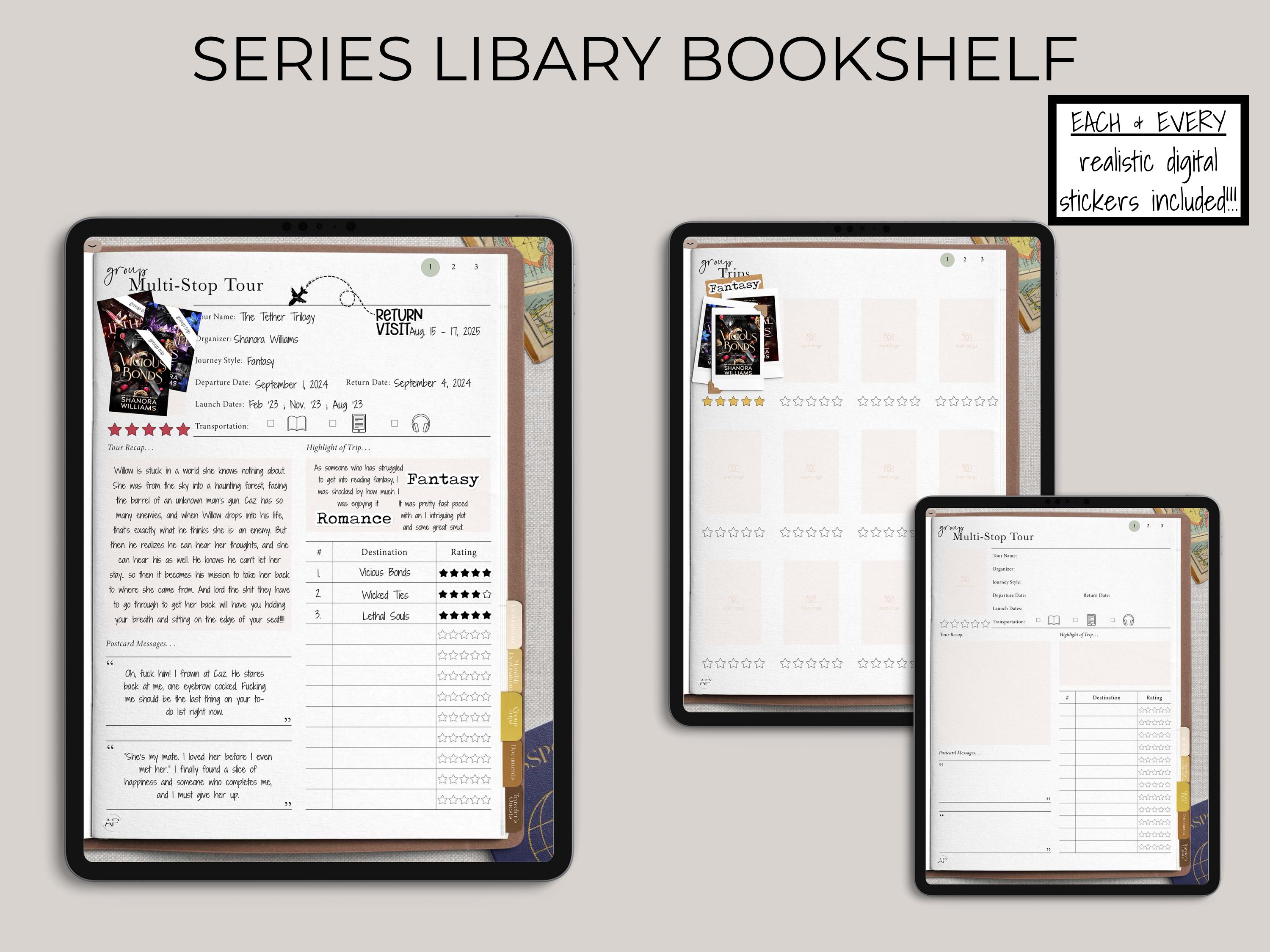 Digital Reading Journal: Book Review Tracker for Goodnotes (PDF) - Etsy