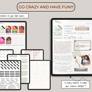 digital reading journal stickers for your reading journal romance trope stickers reading journal genre stickers goodnotes