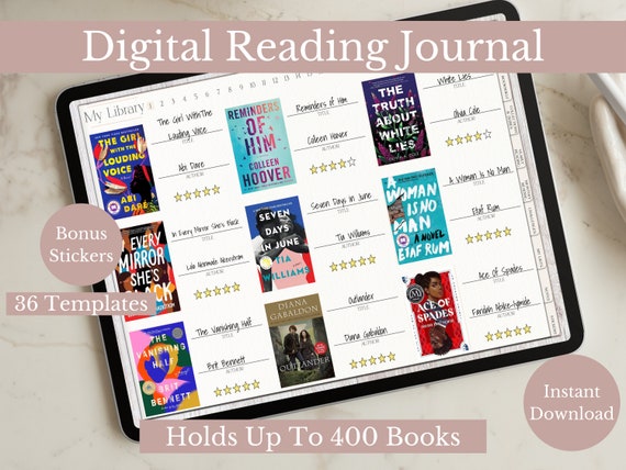 Digital Reading Journal 2022 Minimal Journal Digital Reading