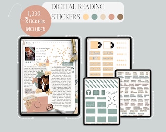 Digital Reading Journal Stickers, Romance Tropes, Wax Seals (PNG)