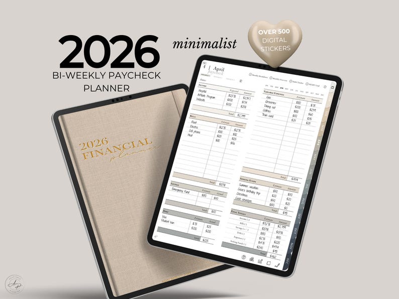 2026 Bi-Weekly Paycheck Budget Planner: Digital Financial Tracker (GoodNotes) image 1