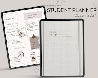 Student Planner | Digital Planner | Academic Planner 2023 - 2024 | GoodNotes Planner | iPad Planner | College Planner | Daily Planner iPad