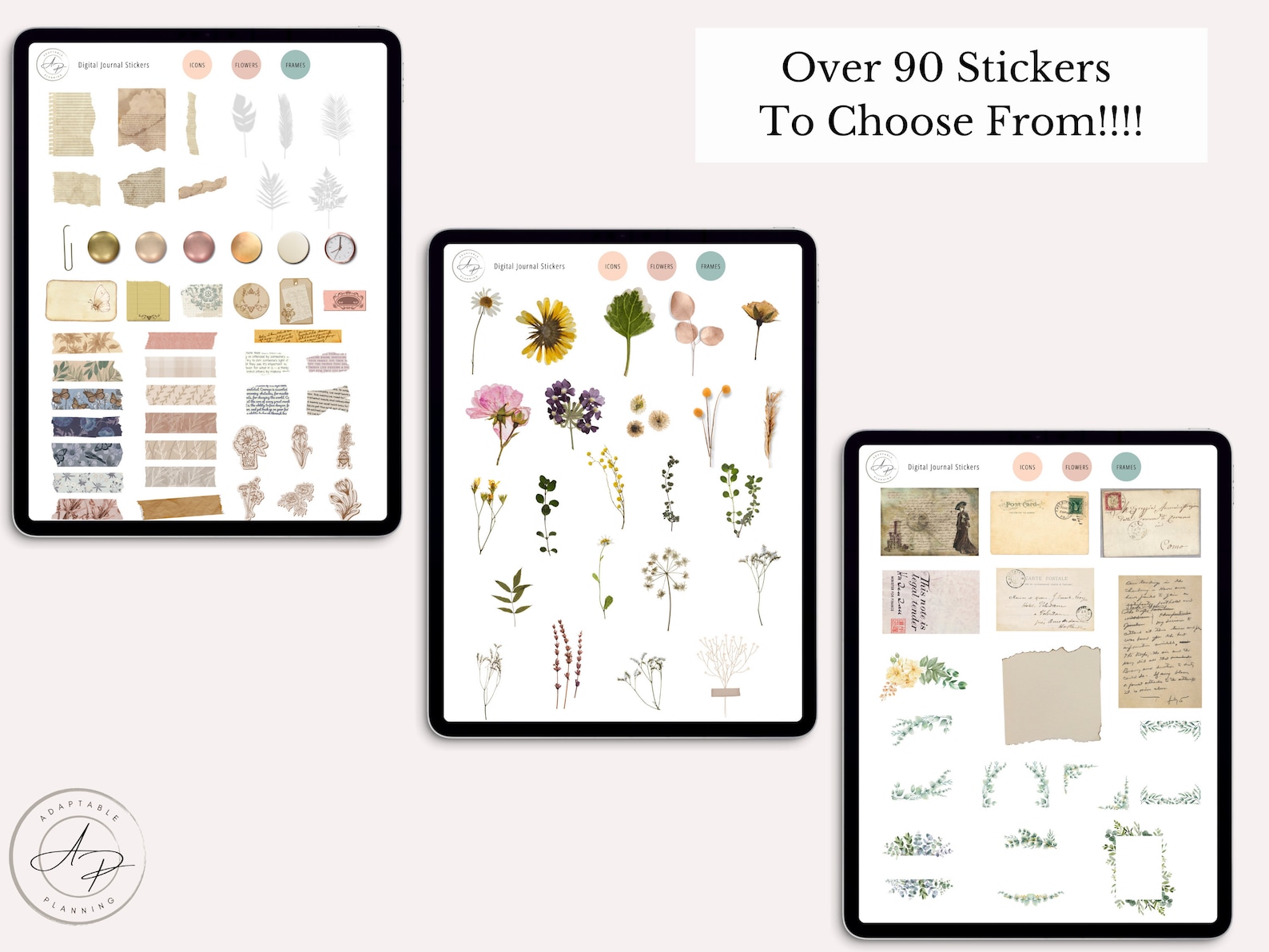 Digital Journal Stickers Stickers for Journaling Bullet Etsy