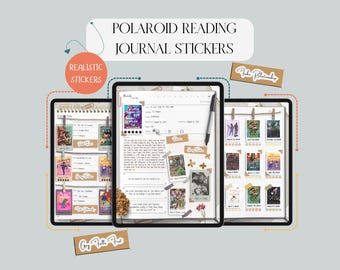 Digital Polaroid Journal Stickers: GoodNotes, iPad (PNG)