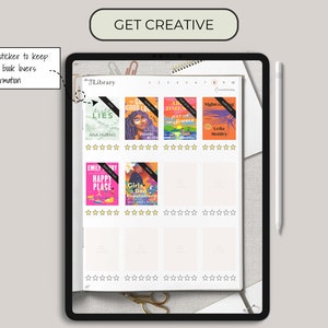 digital reading journal stickers for your reading journal romance trope stickers reading journal genre stickers goodnotes
