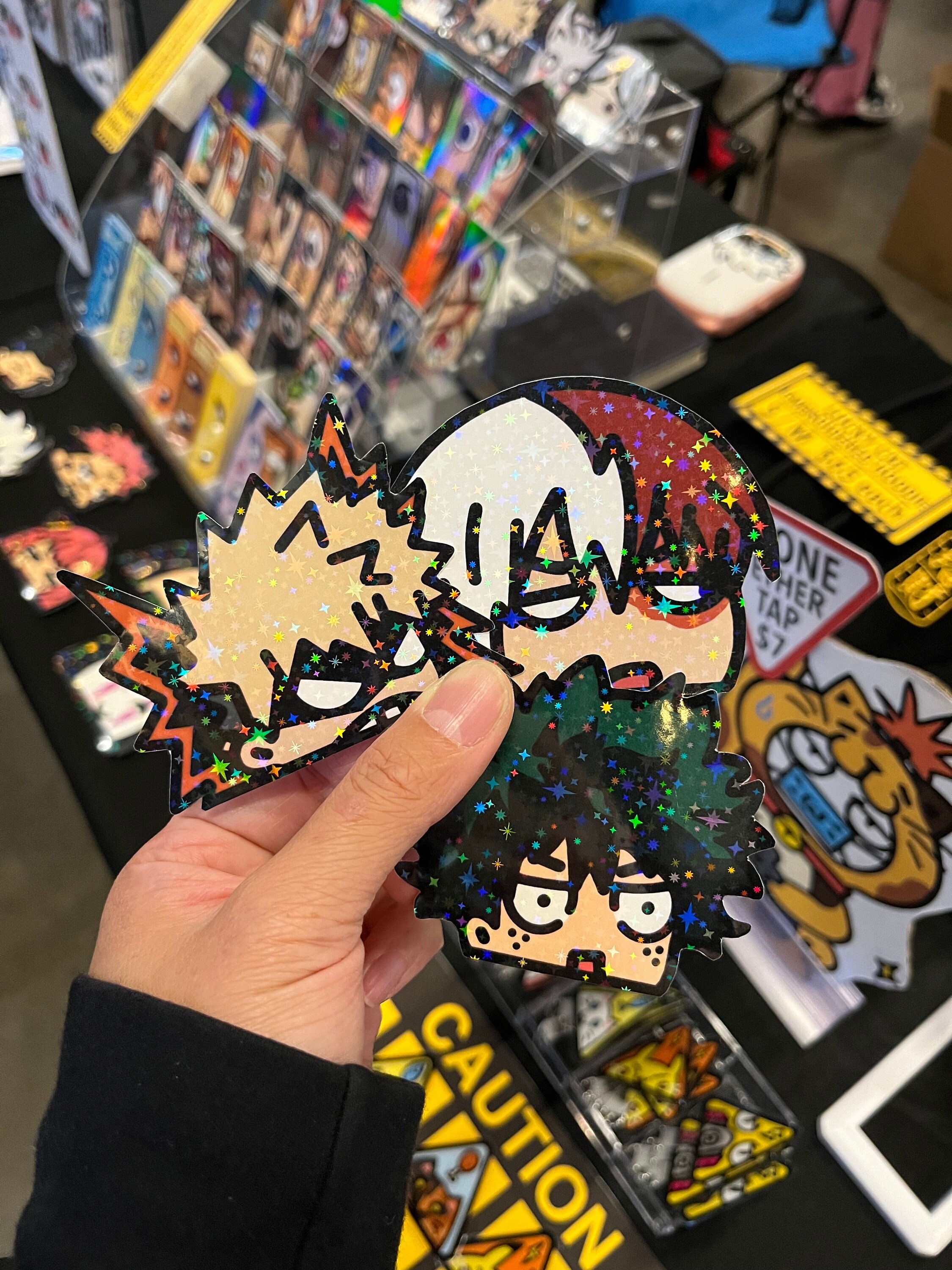 Hero Anime (future big 3) Peeker Stickers | holographic