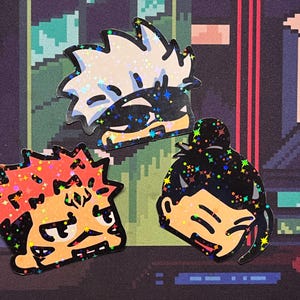 Curse fighter sorcerers Peeker Stickers | holographic
