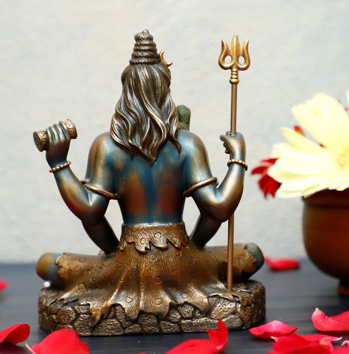 Lord Shiva Statue Padmasana Shiva Sitting Shiva Gift Home Etsy