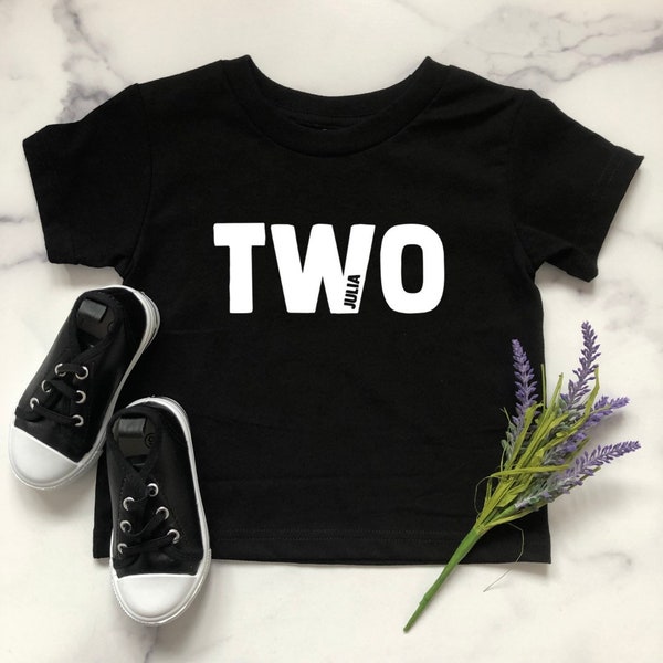 TWO Birthday Tee - CUSTOM | TWO Tshirt | Custom Toddler Shirt | Name Tee | Birthday Tee | Second Birthday