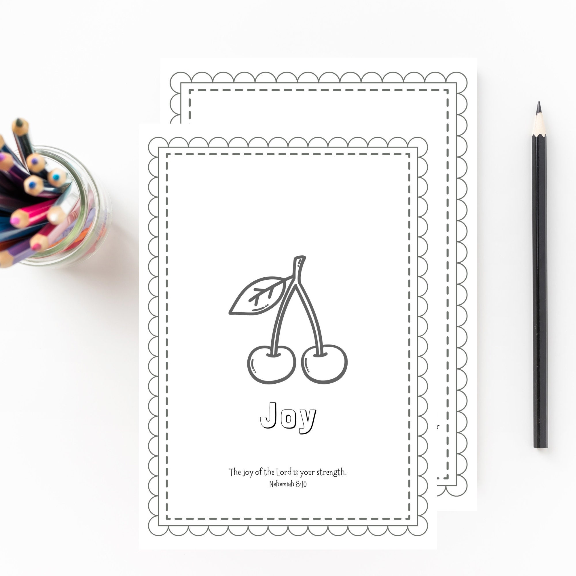 Fruit of the Spirit, Coloring Pages, Sunday School Coloring, Christian