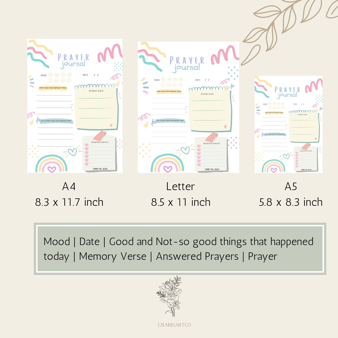 Kids Prayer Journal Printable Children's Prayer Journal - Etsy