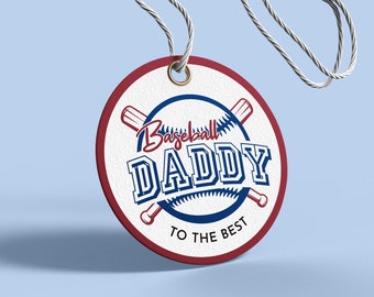 Printable Baseball Dad Gift Tag | Father's Day Gift Tag | Father's Day Cookie Tag | Dad's Gift Tag | Cookie Tags | Favor Tags | Treat Tags