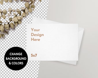 5x7 4x6 Postcard Mock Up | Minimal Card Mock Up | Greeting Card Mock Up | Stationery Mock Up | Simple Card Mock Up | Mockup for Artwork