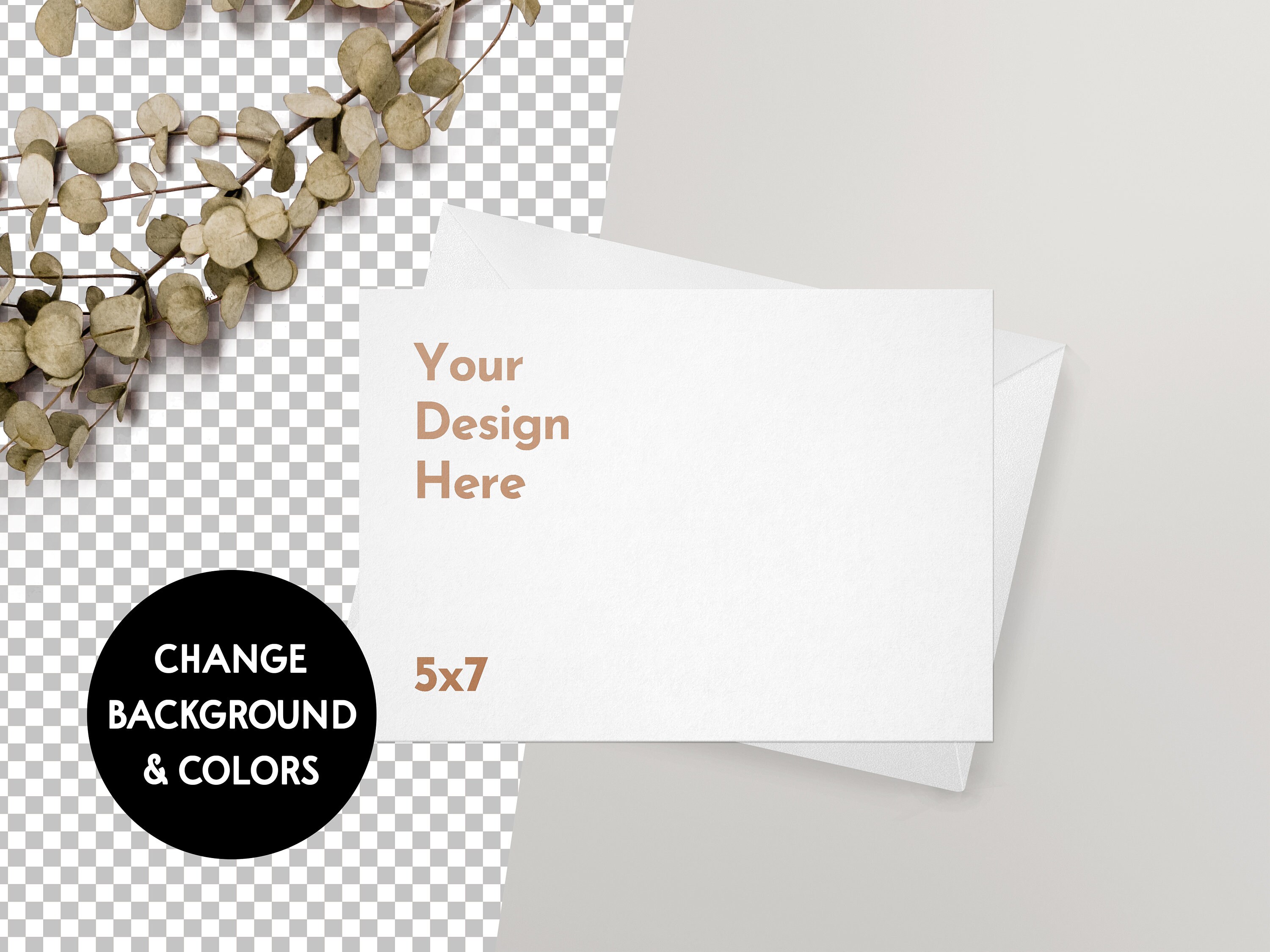 Download 5x7 4x6 Postcard Mock Up Minimal Card Mock Up Greeting | Etsy