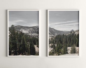 Mountain Wall Art | Mountain Print | Mountain Wall Art Set of 2 | Nature Wall Art | Modern Wall Art | Printable Wall Art | Digital Download