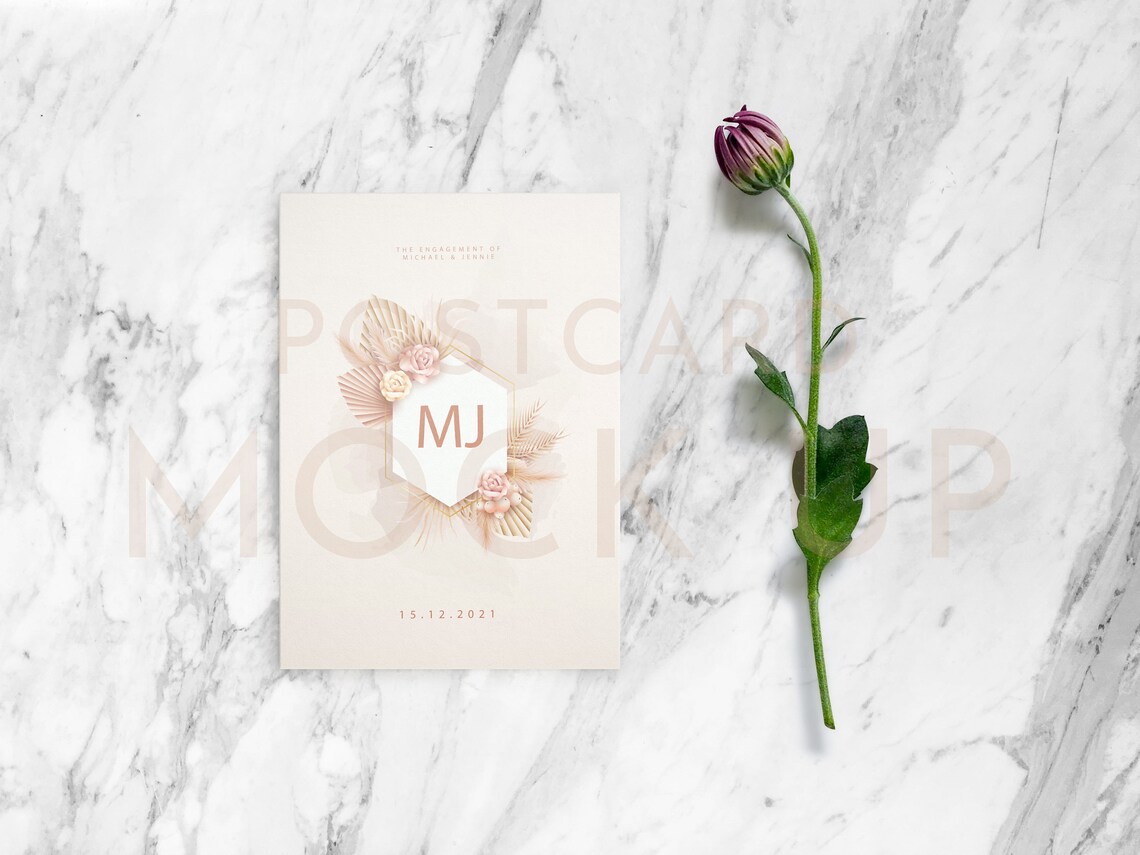 Download 5x7 4x6 Postcard Mock Up Minimal Card Mock Up Greeting | Etsy