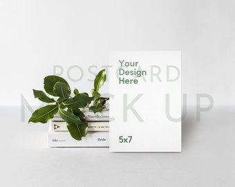 5x7 4x6 Postcard Mock Up | Minimal Card Mock Up | Greeting Card Mock Up | Stationery Mock Up | Simple Card Mock Up | Mockup for Artwork