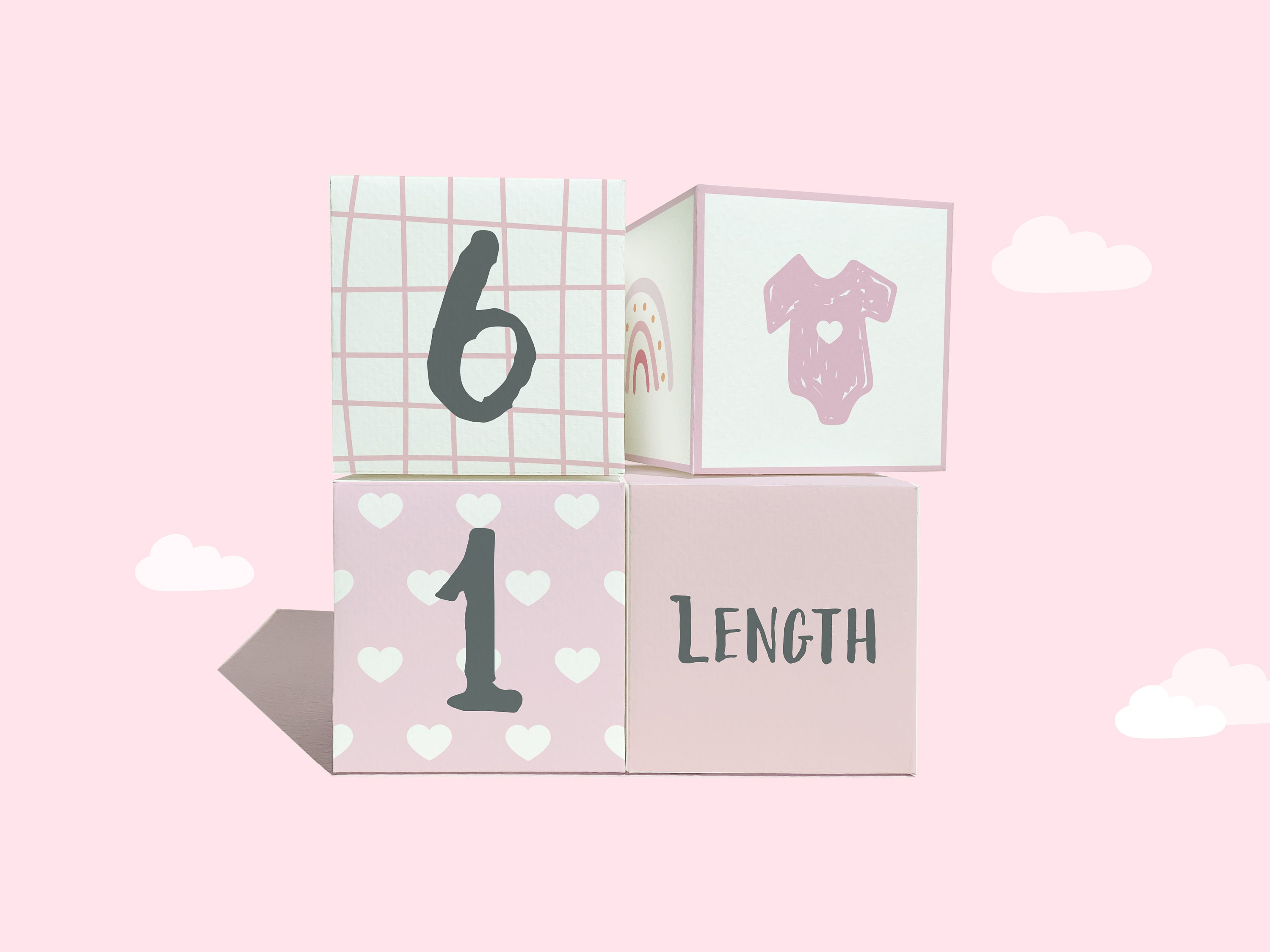 Printable Baby Milestone Cube for Photos Baby | DIY 3d Milestone Cube ...